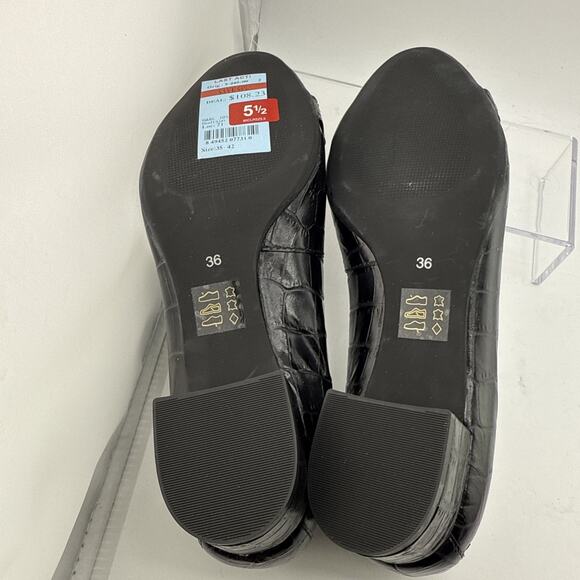 Marc Joseph New York Womens Madison Croco Pumps Black EU 36 US 5.5-6 NEW - Picture 8 of 11